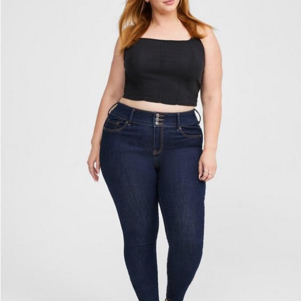 Torrid Dark Blue Skinny Jeans